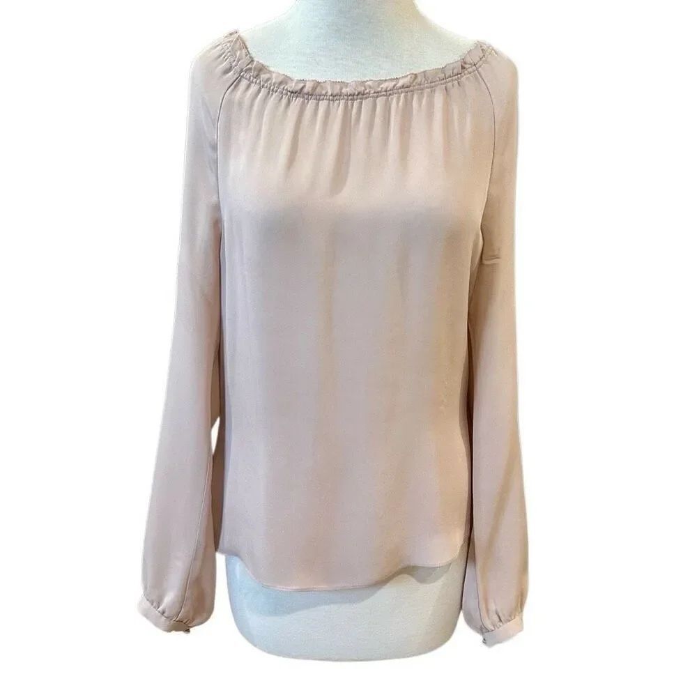 Rebecca Taylor 100% Silk Pale Pink Blouse